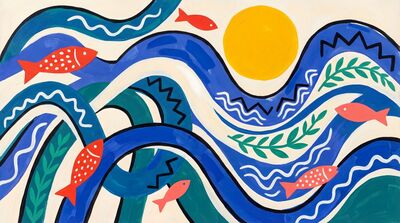 Henri Matisse Wave Forms Canvas Wall Art
