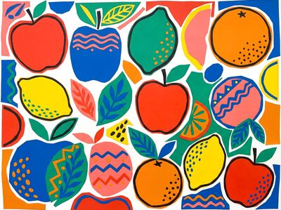 Matisse Style Fruit Abstract Canvas Painting