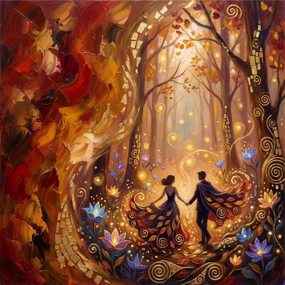 Abstract Color Fields of Love Canvas Wall Art