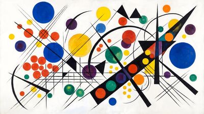 Floating World Abstract Canvas Painting