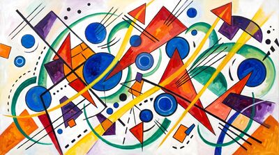 Fugue in Four Voices Abstract Canvas Painting