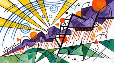 Wind and Weather Abstract Canvas Wall Art