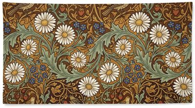 William Morris Daisy Chain Meadow Botanical Canvas Wall Art