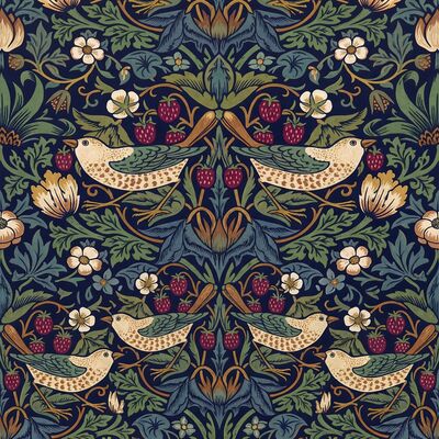 William Morris Strawberry Garden Canvas Wall Art