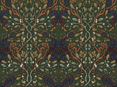 William Morris Mistletoe Bough Canvas Painting