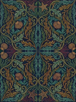 Seaweed and Kelp William Morris Canvas Wall Art