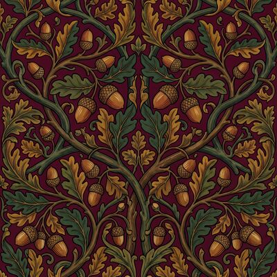 William Morris Acorn and Oak Canvas Wall Art