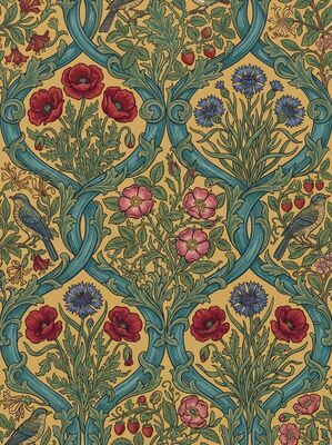 William Morris Lea River Design Canvas Painting