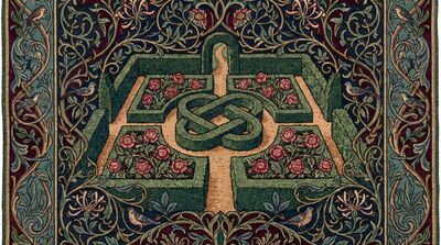 William Morris Woven Tapestry Garden Textile Canvas Wall Art