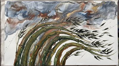 Wind Bent Bamboo Canvas Wall Art