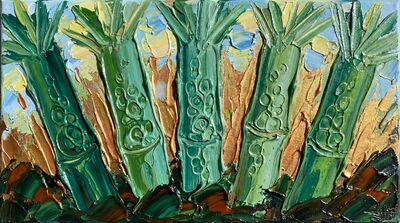 Fluid Pour Bamboo Canvas Wall Art