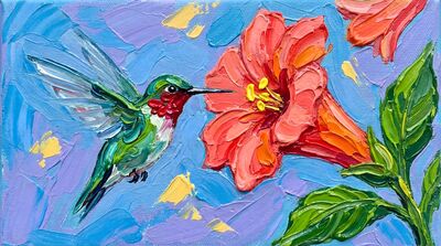 Hummingbird Canvas Painting