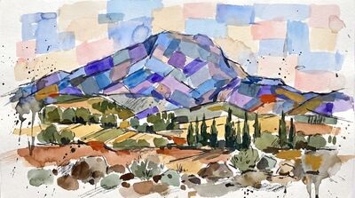 Geometric Mountain Canvas Wall Art