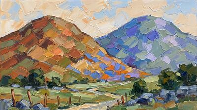 Twin Mountains Canvas Wall Art