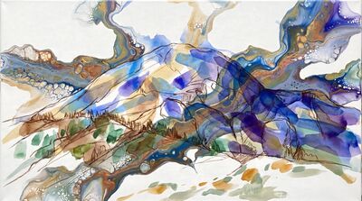 Translucent Mountain Canvas Painting
