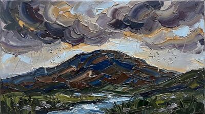 Storm Mountain Canvas Painting