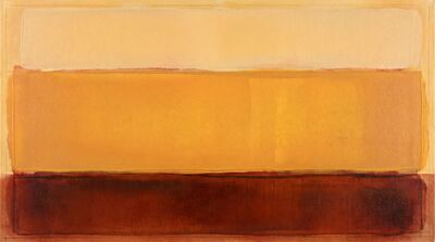 Amber Dawn Color Field Canvas Painting