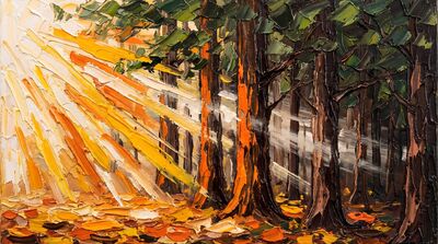 Forest Sunrise Canvas Wall Art