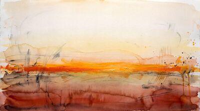 Minimalist Sunrise Gradient Canvas Wall Art