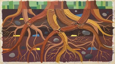 Tree Roots Underground Canvas Painting