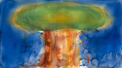 Color Field Tree Canvas Wall Art