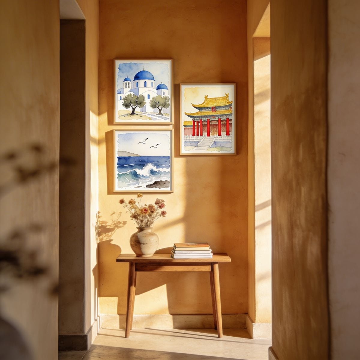 Gallery wall in situ