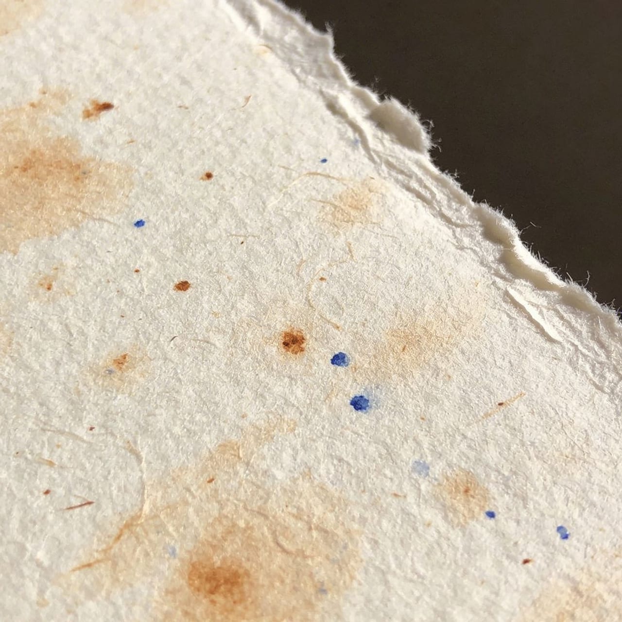 Close-up of the cotton canvas weave and archival pigment ink